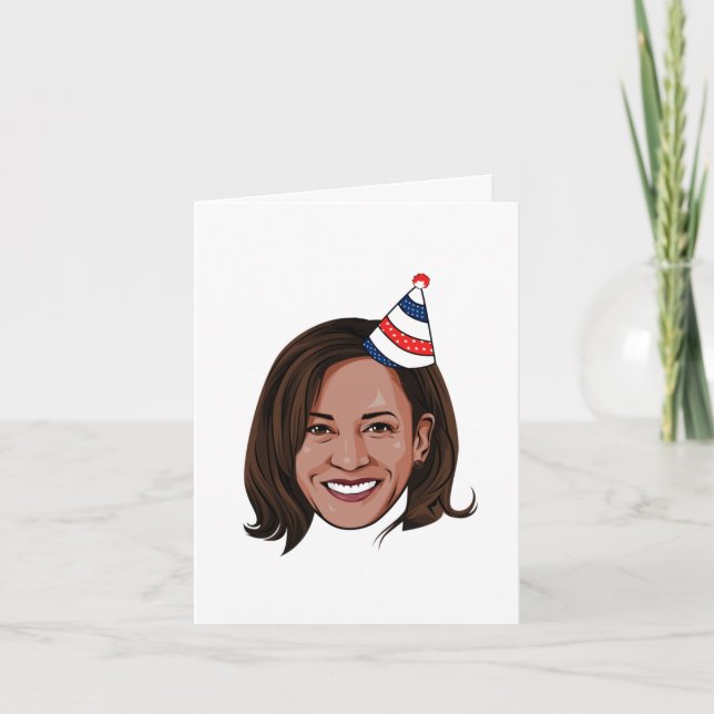 Tarjeta Cumpleaños de Kamala Harris (Anverso)