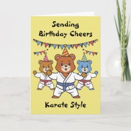 Tarjeta Cumpleaños de Karate