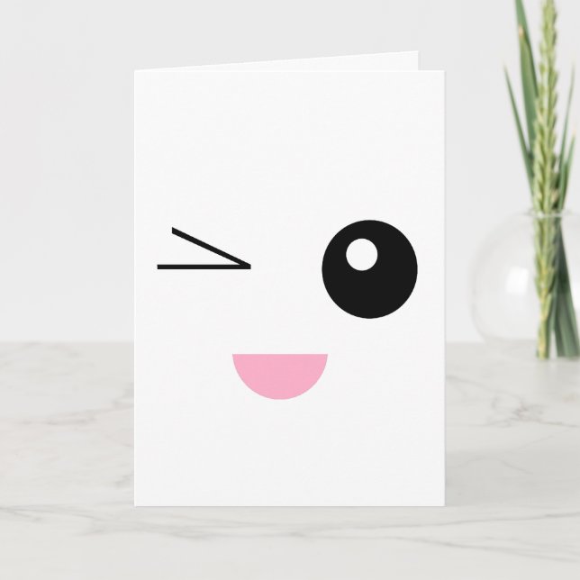 Tarjeta ¡Cumpleaños de Kawaii! (Anverso)