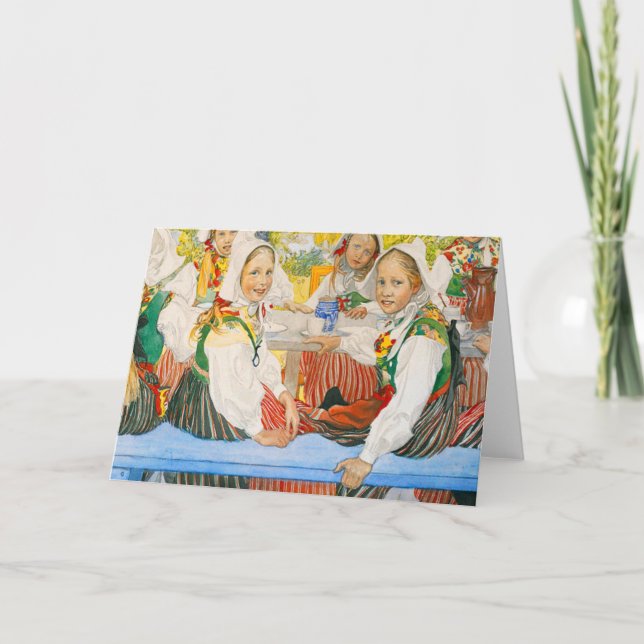 Tarjeta Cumpleaños de Kersti por Carl Larsson (Anverso)