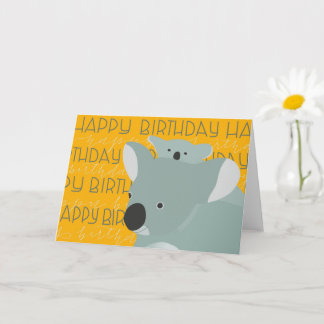 Tarjeta Cumpleaños de Koala