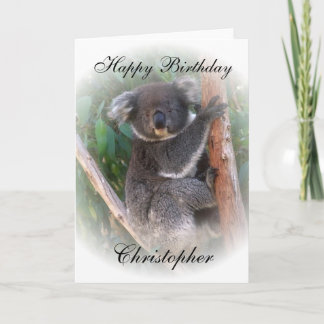 Tarjeta Cumpleaños de Koala Bear