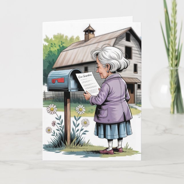 Tarjeta Cumpleaños De La Abuela (Anverso)