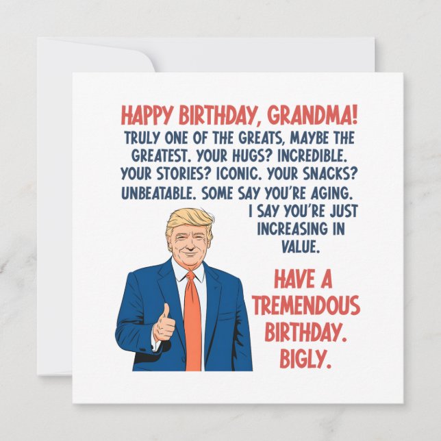 Tarjeta Cumpleaños de la abuela (Anverso)