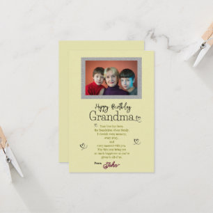 Tarjeta Cumpleaños de la abuela