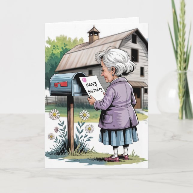 Tarjeta Cumpleaños De La Abuela (Anverso)