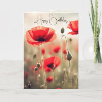 Cumpleaños de la amapola roja