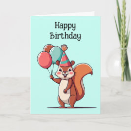 Tarjeta Cumpleaños de la ardilla