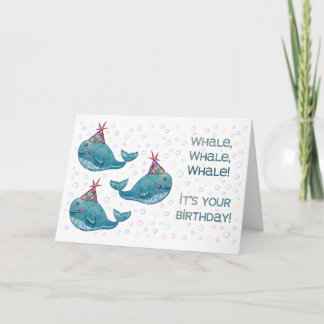 Tarjeta Cumpleaños de la ballena ballena