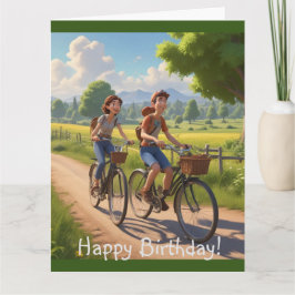 Tarjeta Cumpleaños de la bicicleta