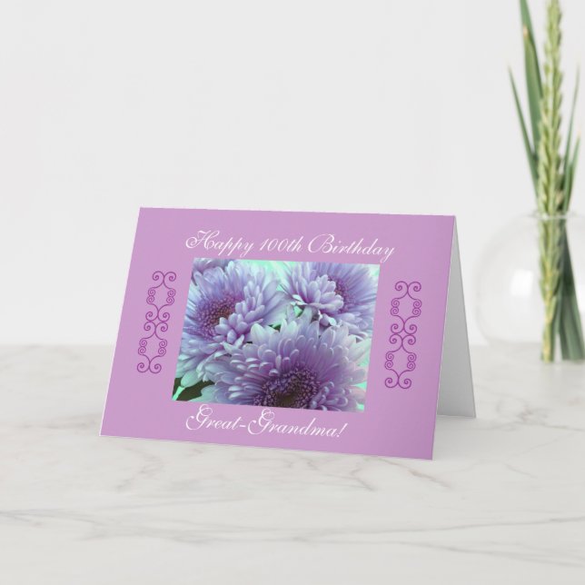 Tarjeta Cumpleaños de la bisabuela (Anverso)