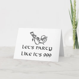 Tarjeta Cumpleaños de la bocina que bebe