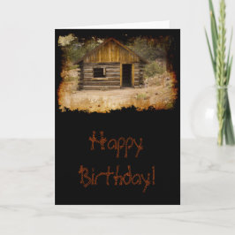Tarjeta Cumpleaños de la cabina de la montaña
