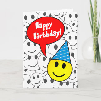 Tarjeta Cumpleaños de la cara