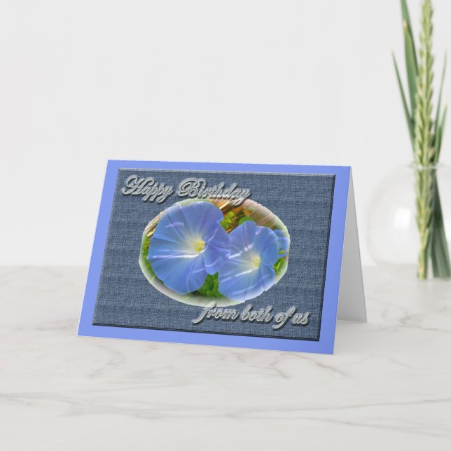 Tarjeta Cumpleaños de la correhuela nosotros dos (Anverso)