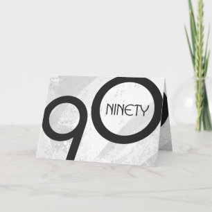 Tarjeta Cumpleaños de la Década Blanca 90