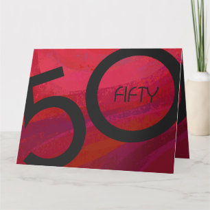 Tarjeta Cumpleaños de la Década Roja 50