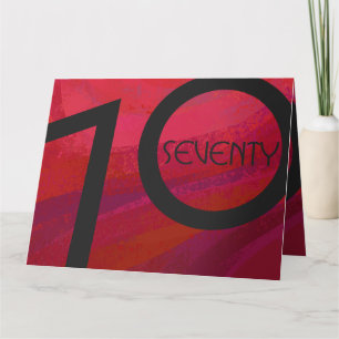 Tarjeta Cumpleaños de la Década Roja 70