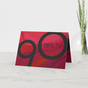 Tarjeta Cumpleaños de la Década Roja 90