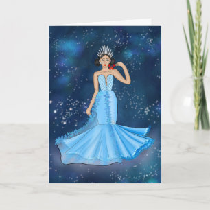 Tarjeta Cumpleaños de la diosa zodiaca del cáncer