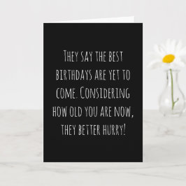 Tarjeta Cumpleaños de la Edad Graciosa