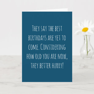 Tarjeta Cumpleaños de la Edad Graciosa