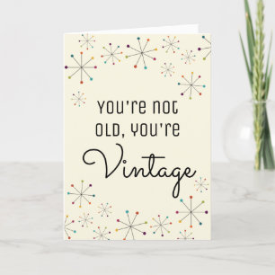 Tarjeta Cumpleaños de la época moderna de la moda del sigl