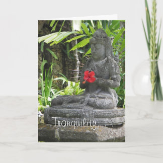 Tarjeta Cumpleaños de la estatua de Bali