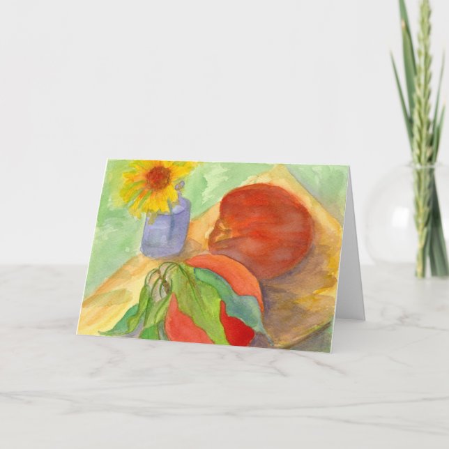 Tarjeta Cumpleaños de la flor de la margarita de la fruta (Anverso)