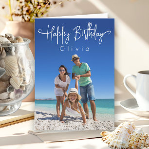 Tarjeta Cumpleaños de la foto del nombre