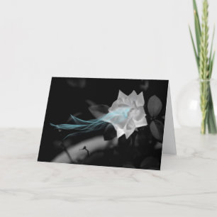 Tarjeta Cumpleaños de la foto mágica de la Rosa Blanca