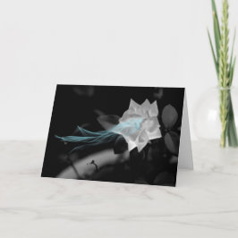 Tarjeta Cumpleaños de la foto mágica de la Rosa Blanca