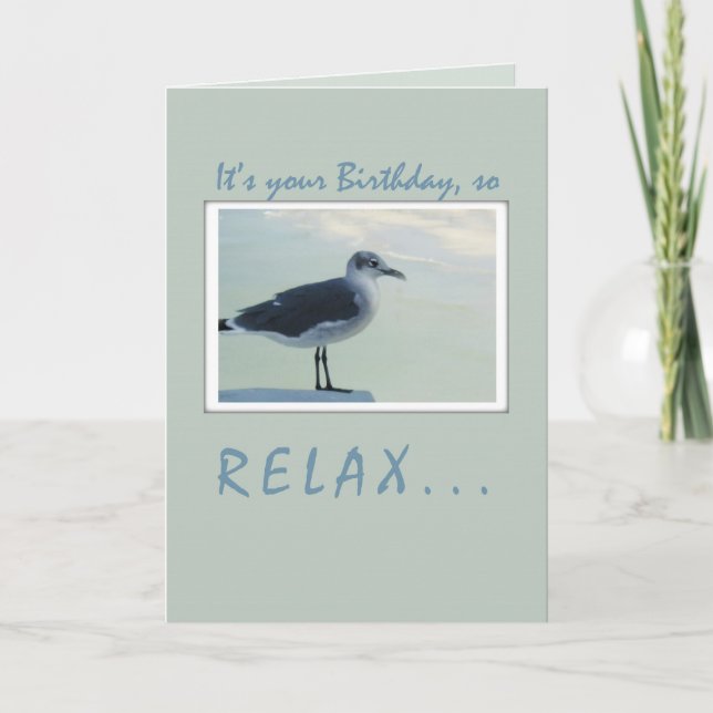 Tarjeta Cumpleaños de la Gaviota (Anverso)