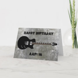 Tarjeta Cumpleaños de la guitarra eléctrica