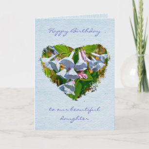 Tarjeta Cumpleaños de la hija de los Bluebells de Virginia