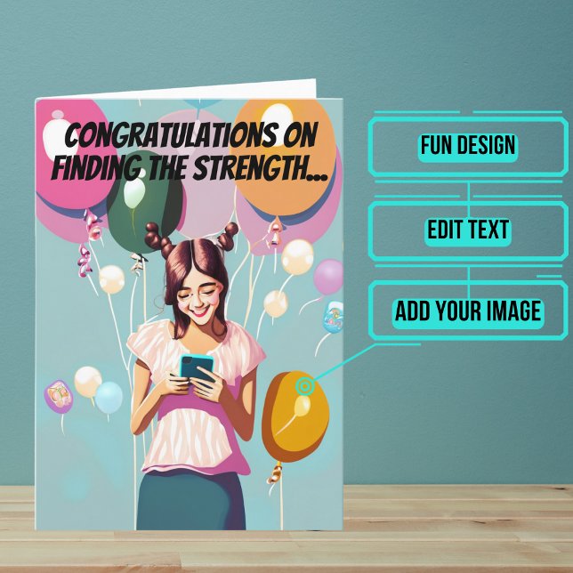 Tarjeta Cumpleaños de la hija divertida y divertida atenci (This is a unique and fun birthday card for your daughter.)