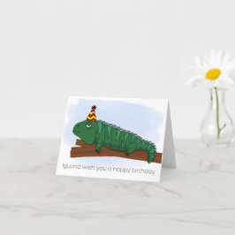 Tarjeta Cumpleaños de la Iguana