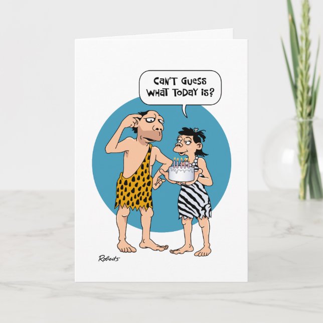 Tarjeta Cumpleaños de la Ilustración divertida (Anverso)