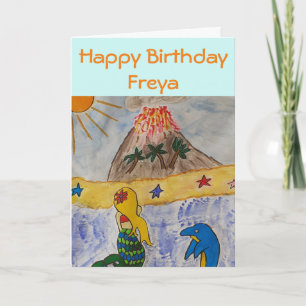 Tarjeta Cumpleaños de la Isla de la Sirena