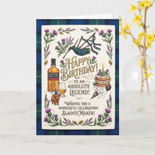 Tarjeta Cumpleaños de la leyenda escocesa