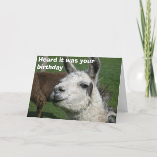 Tarjeta Cumpleaños de la llama