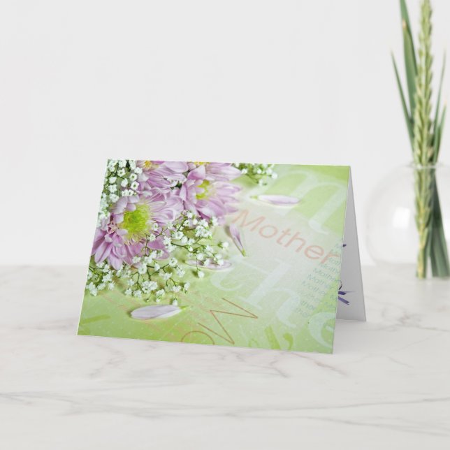 Tarjeta Cumpleaños de la madre o Día de la madre (Anverso)