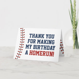 Tarjeta Cumpleaños de la Marina Americana y Béisbol Rojo G