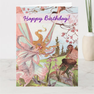 Tarjeta Cumpleaños de la Mariposa y Centaur