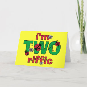 Tarjeta Cumpleaños de la mariquita de TWOriffic 2do