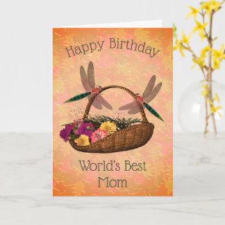 Tarjeta Cumpleaños de la mejor mamá del mundo que libra fl