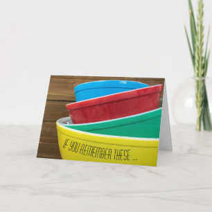 Tarjeta Cumpleaños de la Mezcla Retro