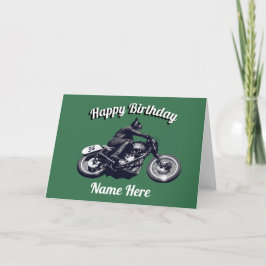 Tarjeta Cumpleaños de la motocicleta