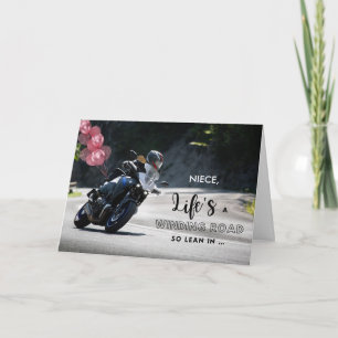 Tarjeta Cumpleaños de la Motocicleta Niece