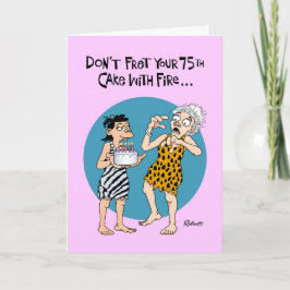 Tarjeta Cumpleaños de la mujer 75